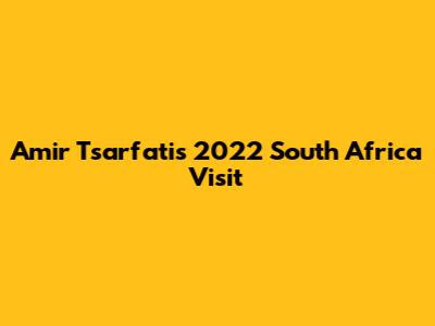 Amir Tsarfati's 2022 South Africa Visit