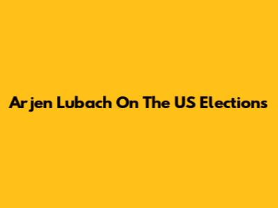 Arjen Lubach On The US Elections