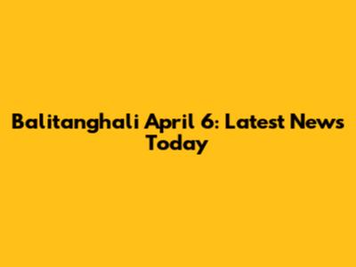 Balitanghali April 6: Latest News Today