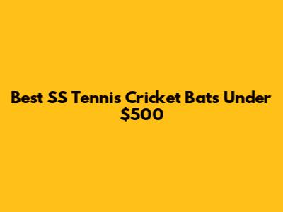 Best SS Tennis Cricket Bats Under $500