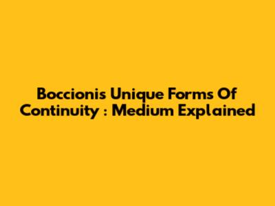 Boccioni's *Unique Forms Of Continuity*: Medium Explained