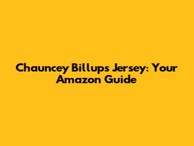 Chauncey Billups Jersey: Your Amazon Guide