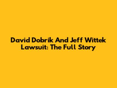 David Dobrik And Jeff Wittek Lawsuit: The Full Story