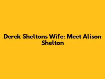 Derek Shelton's Wife: Meet Alison Shelton
