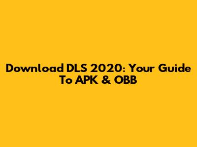 Download DLS 2020: Your Guide To APK & OBB