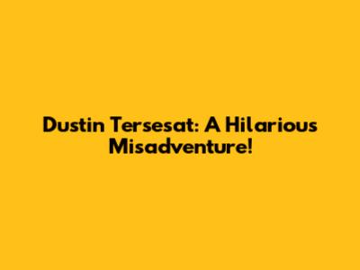 Dustin Tersesat: A Hilarious Misadventure!
