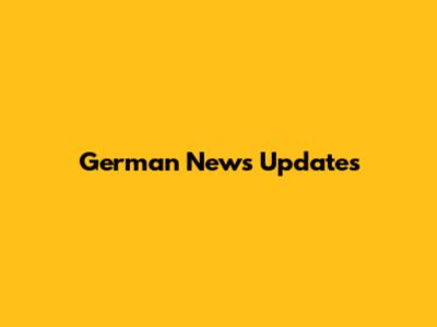 German News Updates
