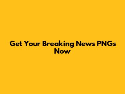 Get Your Breaking News PNGs Now