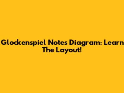 Glockenspiel Notes Diagram: Learn The Layout!