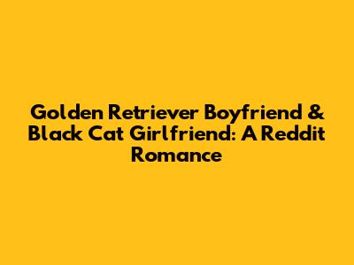 Golden Retriever Boyfriend & Black Cat Girlfriend: A Reddit Romance