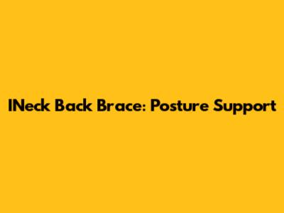 INeck Back Brace: Posture Support