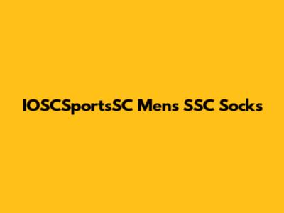 IOSCSportsSC Men's SSC Socks