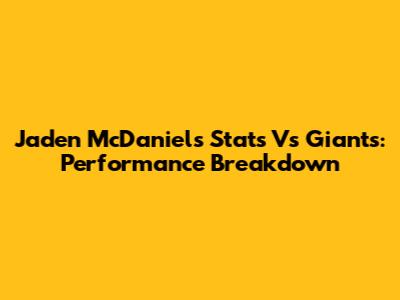 Jaden McDaniels Stats Vs Giants: Performance Breakdown