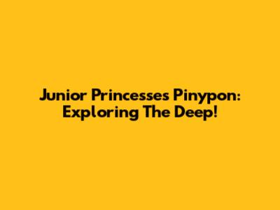 Junior Princesses Pinypon: Exploring The Deep!