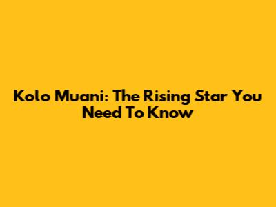 Kolo Muani: The Rising Star You Need To Know