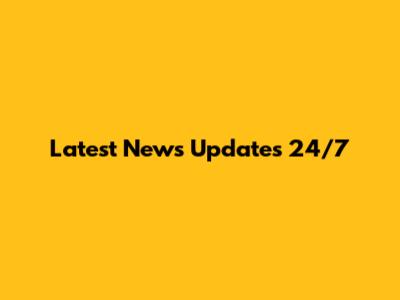 Latest News Updates 24/7