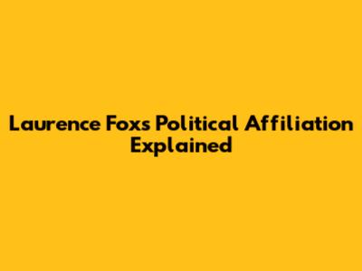 Laurence Fox's Political Affiliation Explained