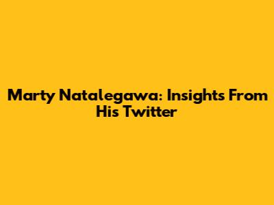 Marty Natalegawa: Insights From His Twitter