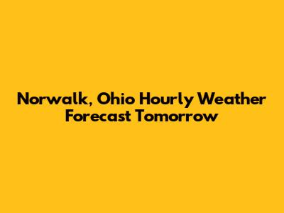 Norwalk, Ohio Hourly Weather Forecast Tomorrow