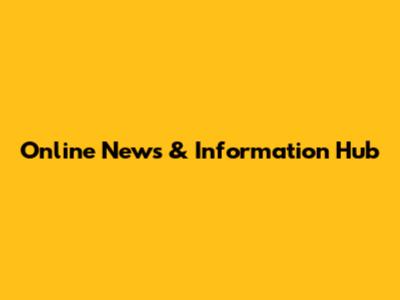 Online News & Information Hub