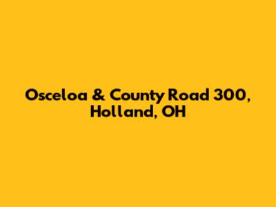 Osceloa & County Road 300, Holland, OH