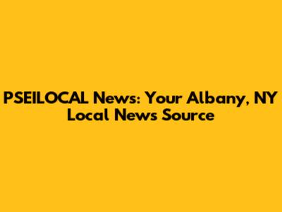 PSEILOCAL News: Your Albany, NY Local News Source