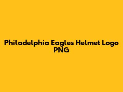 Philadelphia Eagles Helmet Logo PNG