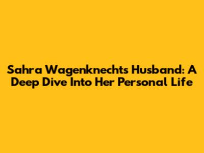 Sahra Wagenknecht's Husband: A Deep Dive Into Her Personal Life
