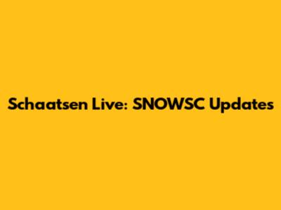 Schaatsen Live: SNOWSC Updates