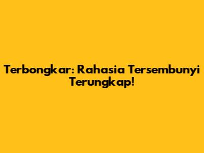 Terbongkar: Rahasia Tersembunyi Terungkap!