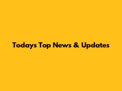 Today's Top News & Updates