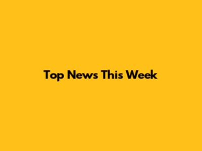 Top News This Week