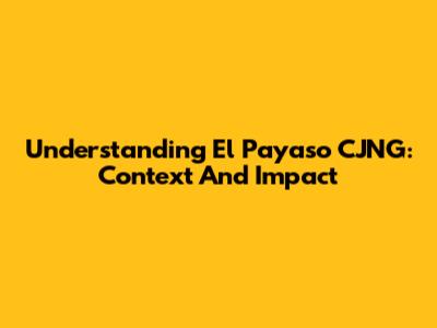 Understanding 'El Payaso CJNG': Context And Impact