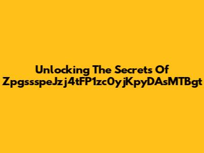 Unlocking The Secrets Of ZpgssspeJzj4tFP1zc0yjKpyDAsMTBgt
