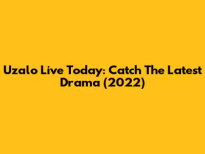 Uzalo Live Today: Catch The Latest Drama (2022)