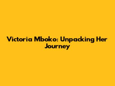 Victoria Mboko: Unpacking Her Journey