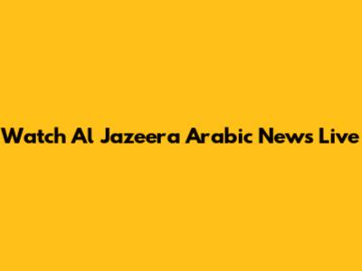 Watch Al Jazeera Arabic News Live